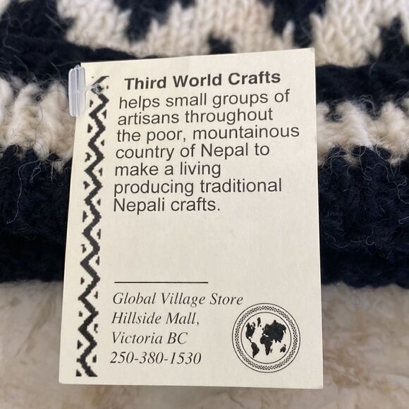 NWT 100% Wool Traditional Nepali Toque Made in Nepal Unisex - Picture 6 of 8